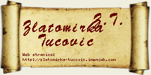 Zlatomirka Tucović vizit kartica